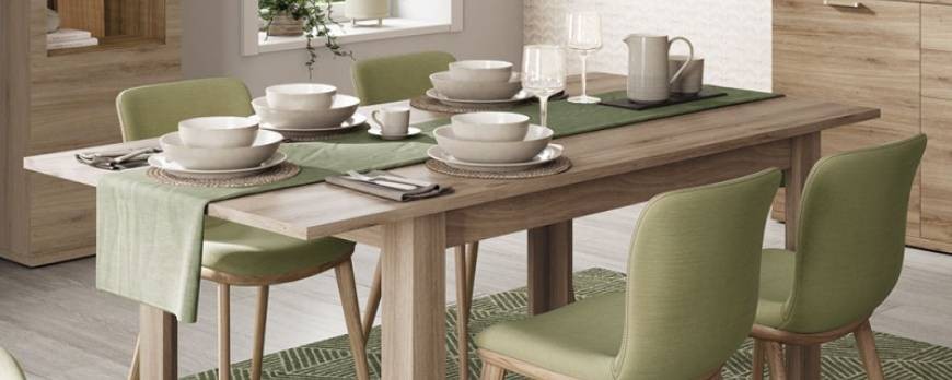 Mesas de comedor en diferentes formas para adaptarse a tu espacio